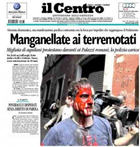 Prima Pagina de IL CENTRO 8 luglio